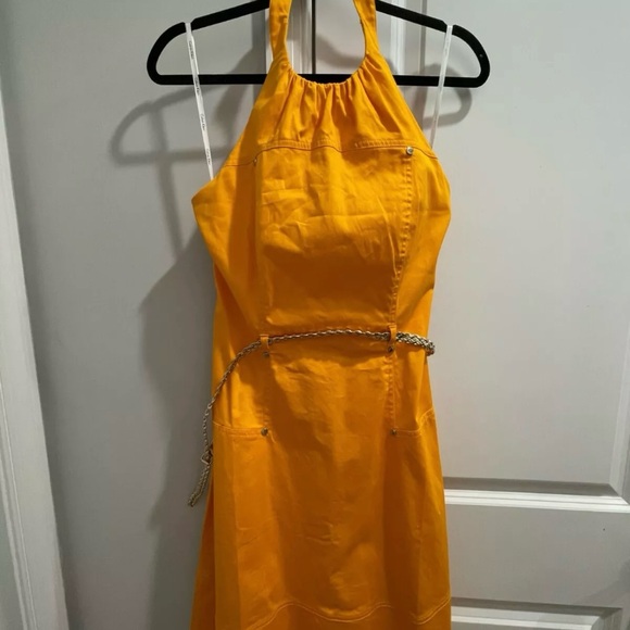 Calvin Klein halter knee length dress size 6 petite - Picture 1 of 3